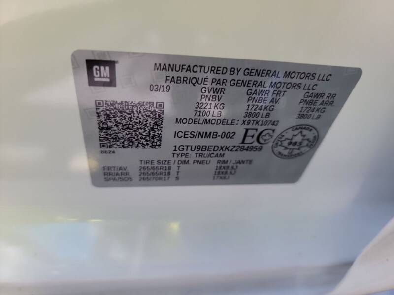 2019 GMC Sierra 1500 SLE